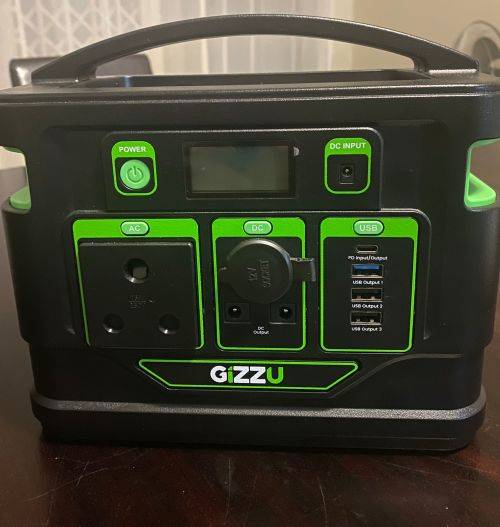 Solar Power Stations Gizzu 296Wh Portable Power Station 1 x 3 Prong